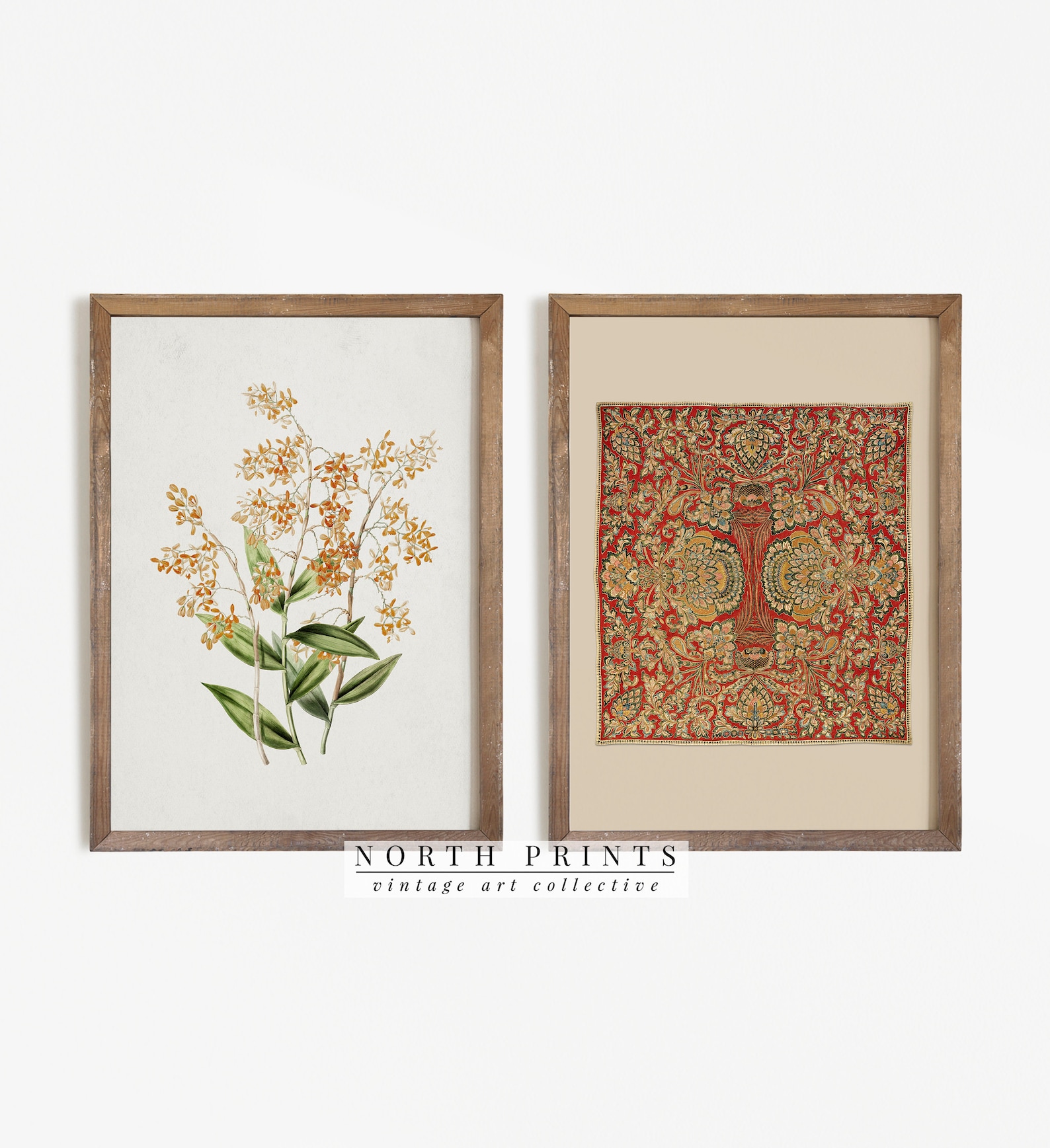 Printable Vintage Gallery Wall Art SET Antique Prints Warm Etsy Canada