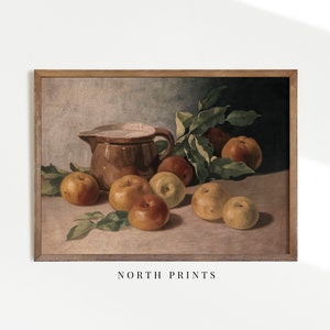 Country Kitchen Print | Vintage Painting | Apple Still Life PRINTABLE Digital Download | 385 image 7
