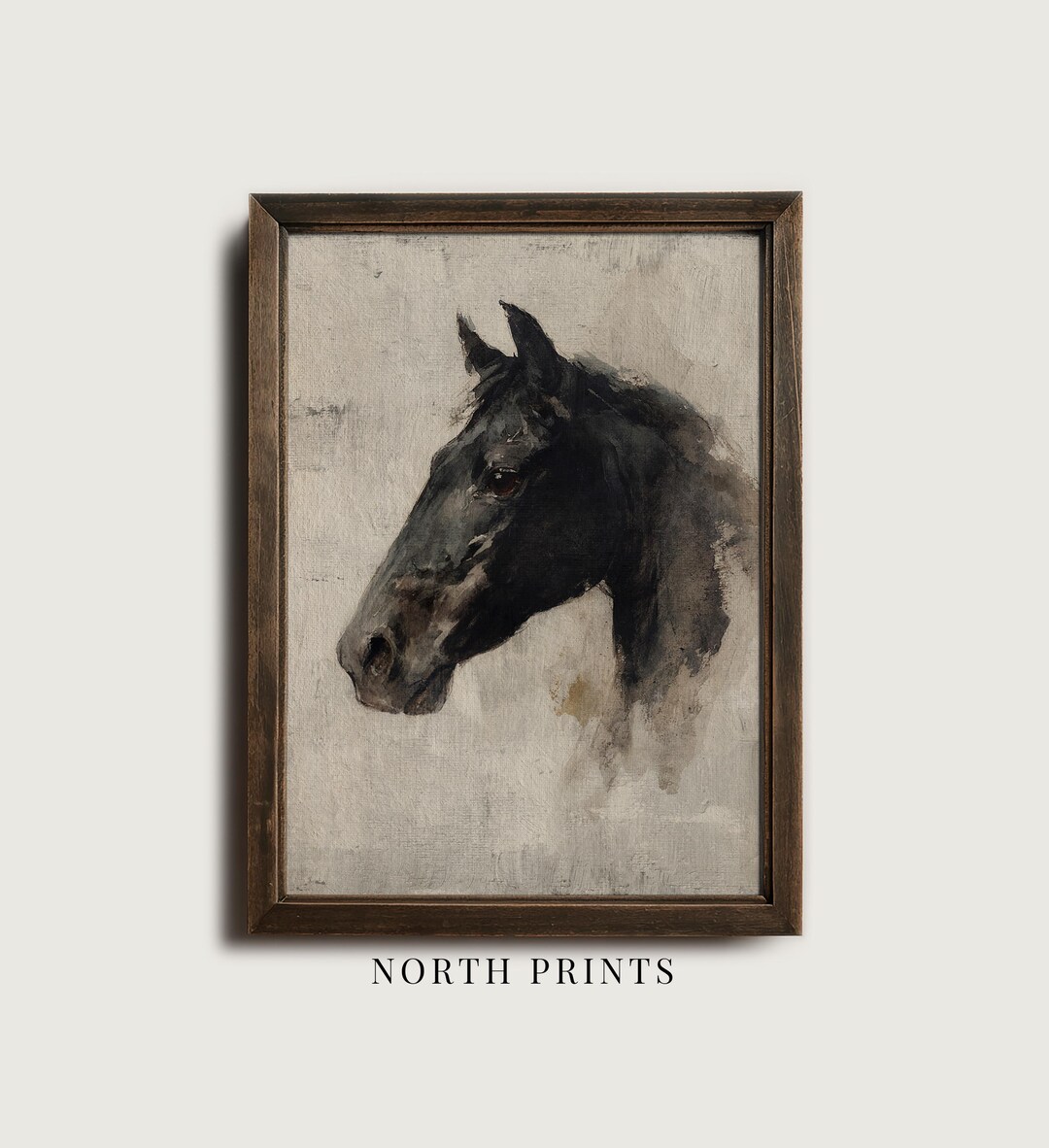 Rustic Horse Design Rustic Horse Wall Art PRINTABLE, Antique Equestrian Heritage Decor ...