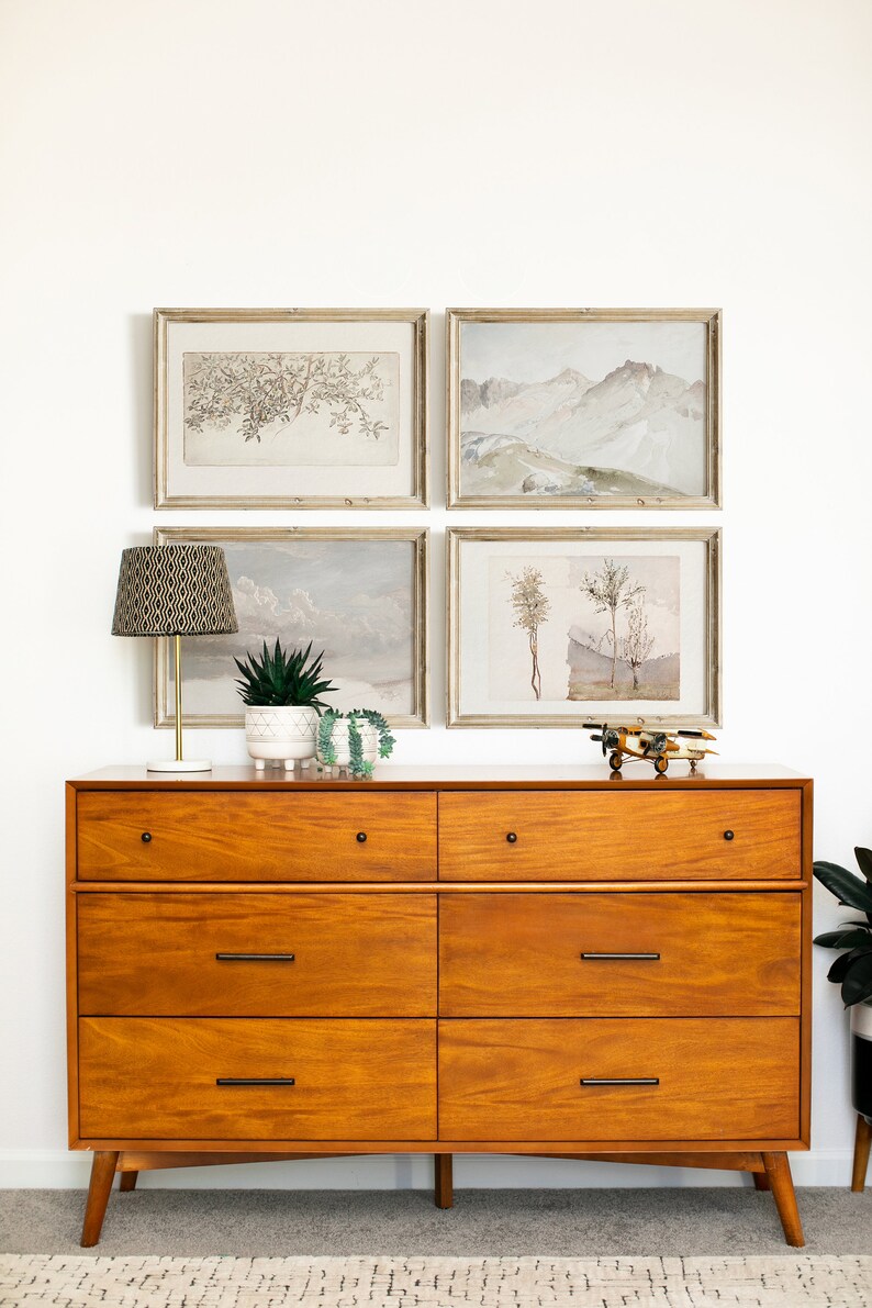 Beige Neutral Gallery Wall SET Vintage French Country Decor Etsy