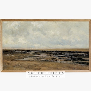 Samsung Frame TV Art | Vintage Coastal Beach Landscape DIGITAL Download #TV12