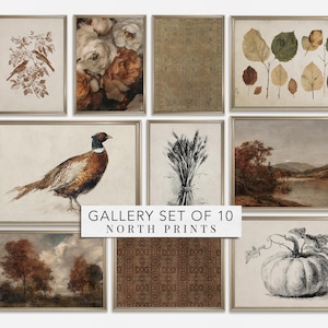 Rustieke oogst herfstgalerij muurkunst set van 10: herfst boerderij samengestelde muurkunstcollectie AFDRUKBARE kunst (digitale download) S10-30
