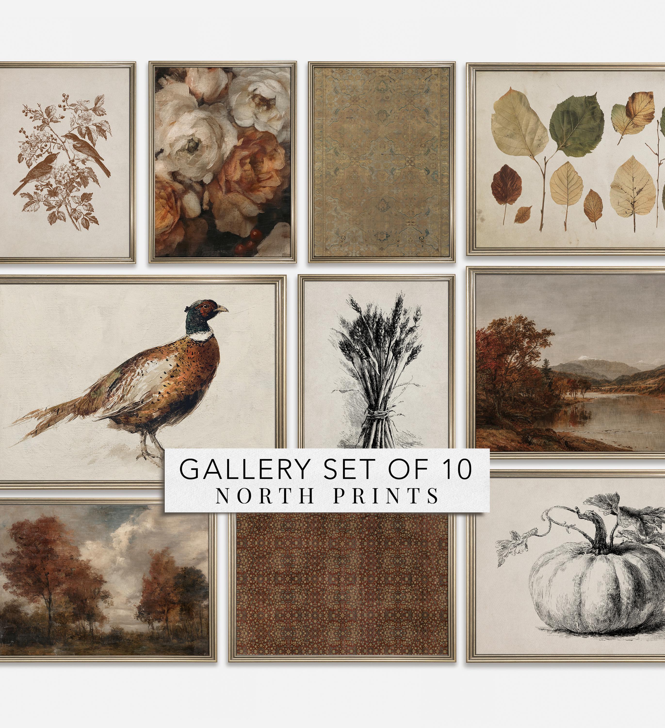 Rustic Harvest Autumn Gallery Wall Art Set of 10: Fall Farmhouse ...