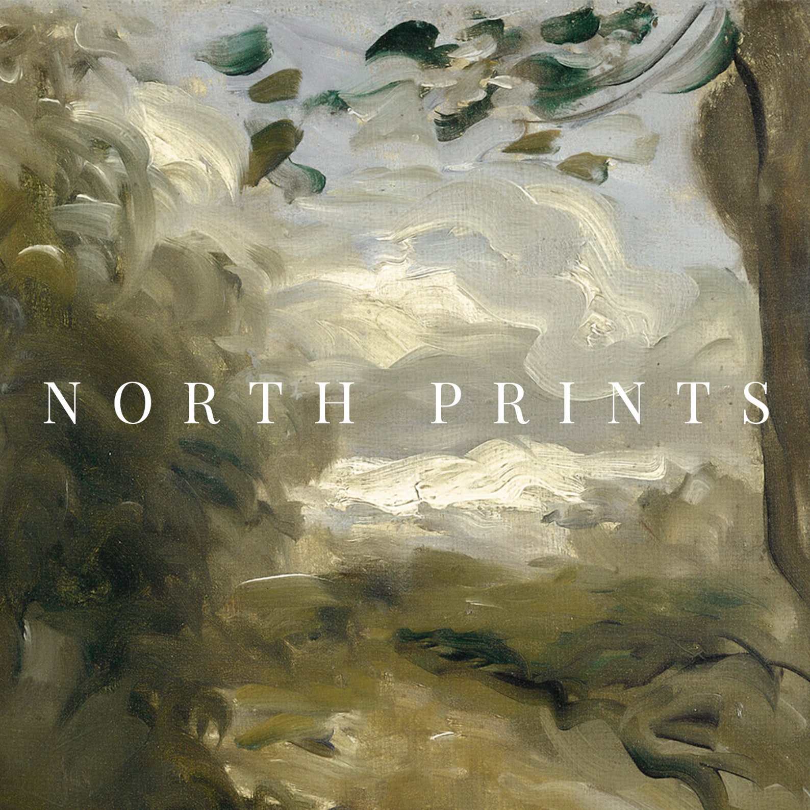 Living Room Vintage Wall Art Vintage Green Landscape Etsy