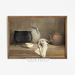 Farmhouse Print | Vintage Rustic Kitchen Painting | Country Wall Decor PRINTABLE #28