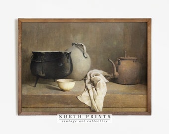 Farmhouse Print | Vintage Rustic Kitchen Painting | Country Wall Decor PRINTABLE #28