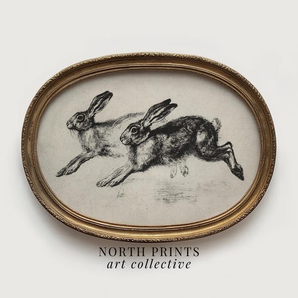 Antique Rabbit - Etsy