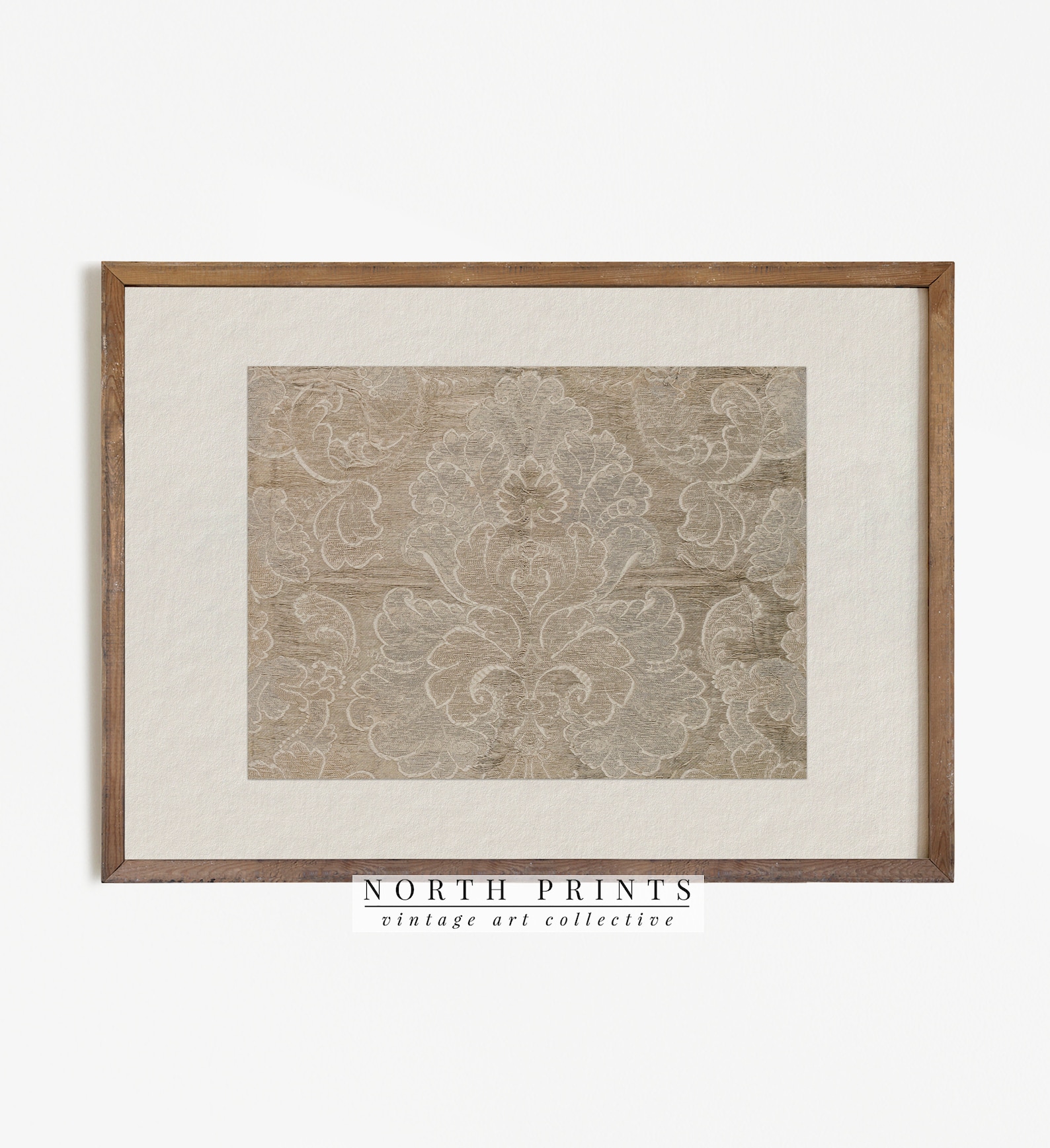 PRINTABLE Tapestry Art Print Vintage Neutral Textile Wall Etsy
