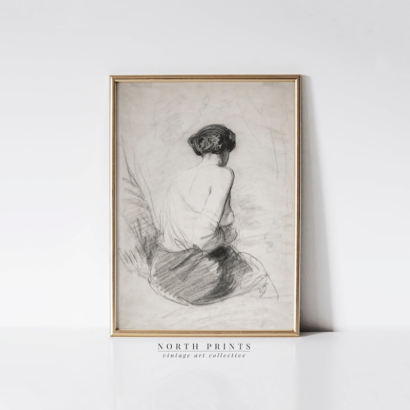 Pencil Nude Drawing Etsy pencil-nude-drawing-etsy