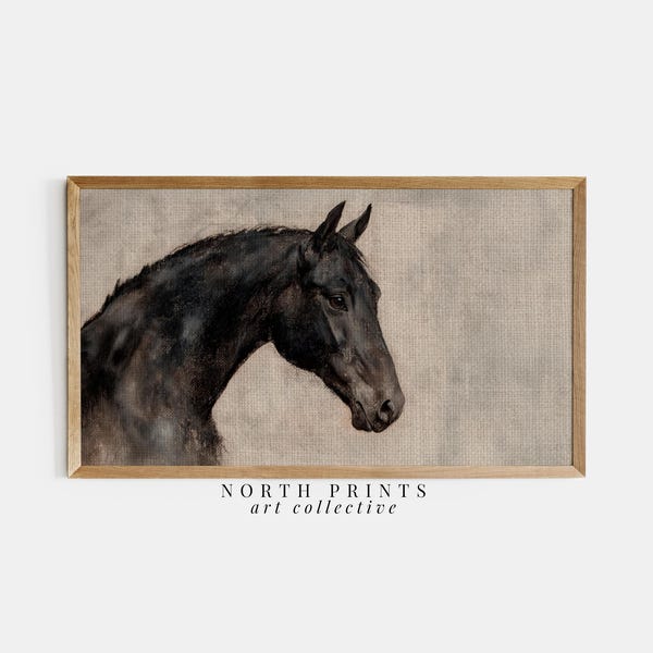 Rustic Horse Portrait for Samsung Frame TV: Farmhouse TV Art (Digital Download) TV2-45