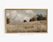 Samsung Frame TV Art Vintage Landscape DIGITAL Painting Farmhouse TV95