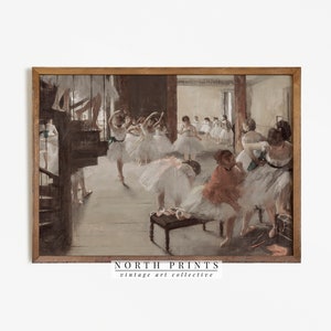 Ballerina Vintage Painting | Ballet Art Print | Dance Studio PRINTABLE Art Download North Prints | 687