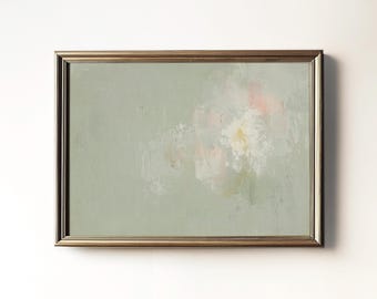 Lime Green Abstract Art Print: Modern Minimalist Decor (Digital Printable Download) 8-144