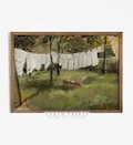 Vintage Laundry Room Painting: Farmhouse Printable Art (Digital Download) 3-77