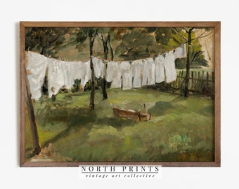 Laundry Room Art | Vintage Farmhouse Decor Painting PRINTABLE #632