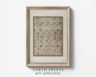 PRINTABLE Vintage Tapestry Wall Art | Bedroom Neutral  Wall Art Print Digital Download | North Prints 6-179