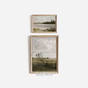 French Country Gallery Wall Art Set: Vintage Landscape Prints (digital ...