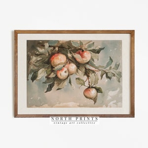 impression vintage de pommier | Peinture décorative de cuisine de ferme rustique IMPRIMABLE # 672