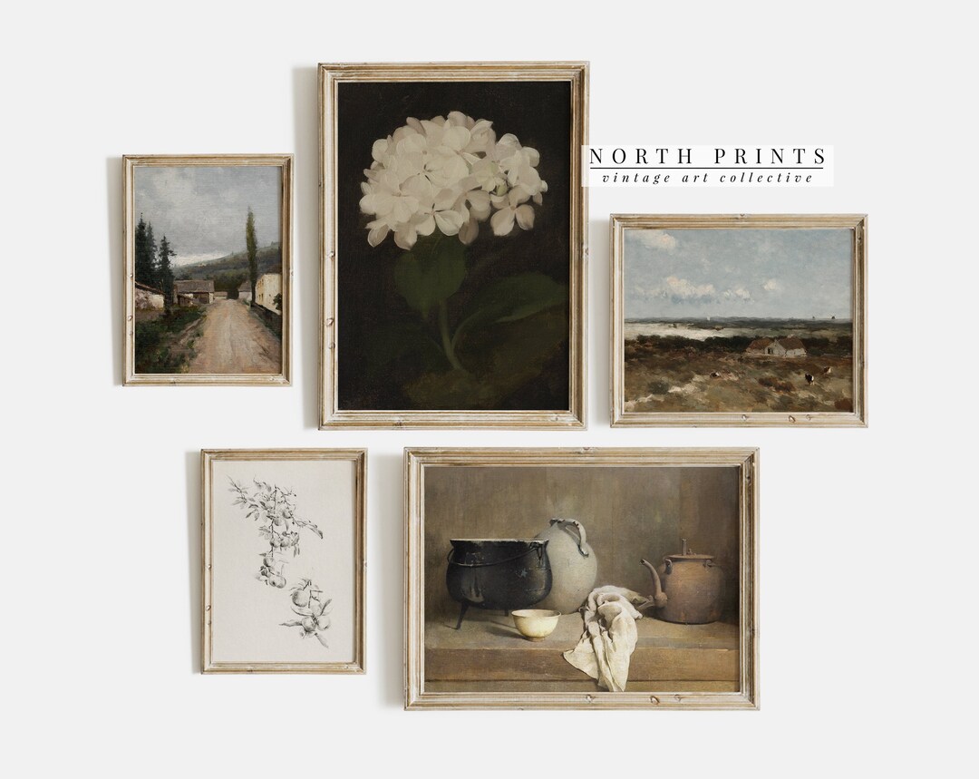 Vintage Kitchen Gallery Print SET French Country Gallery Wall PRINTABLE ...