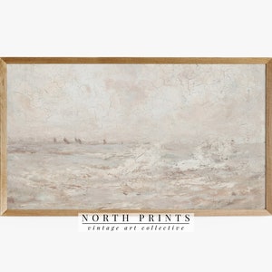 Samsung Frame TV Art | Vintage Coastal DIGITAL Painting | Minimalist Art #TV46
