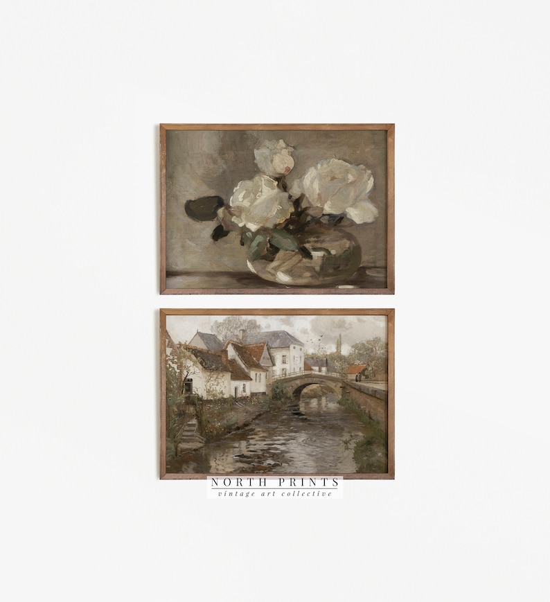 Vintage European Gallery Wall Print SET of 10 Neutral Home Etsy