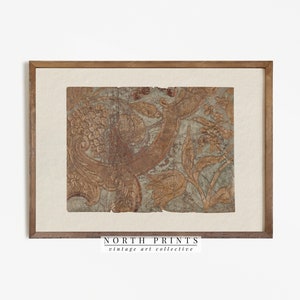 Vintage Boho Wall Decor | Antique Textile Art Print | Digital Downloadable North Prints 4-55