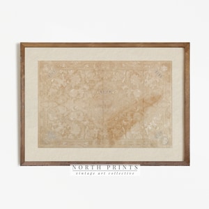 Antyczna gobelinowa dekoracja ścienna do druku: neutralna tkanina (pobranie cyfrowe) 4-152