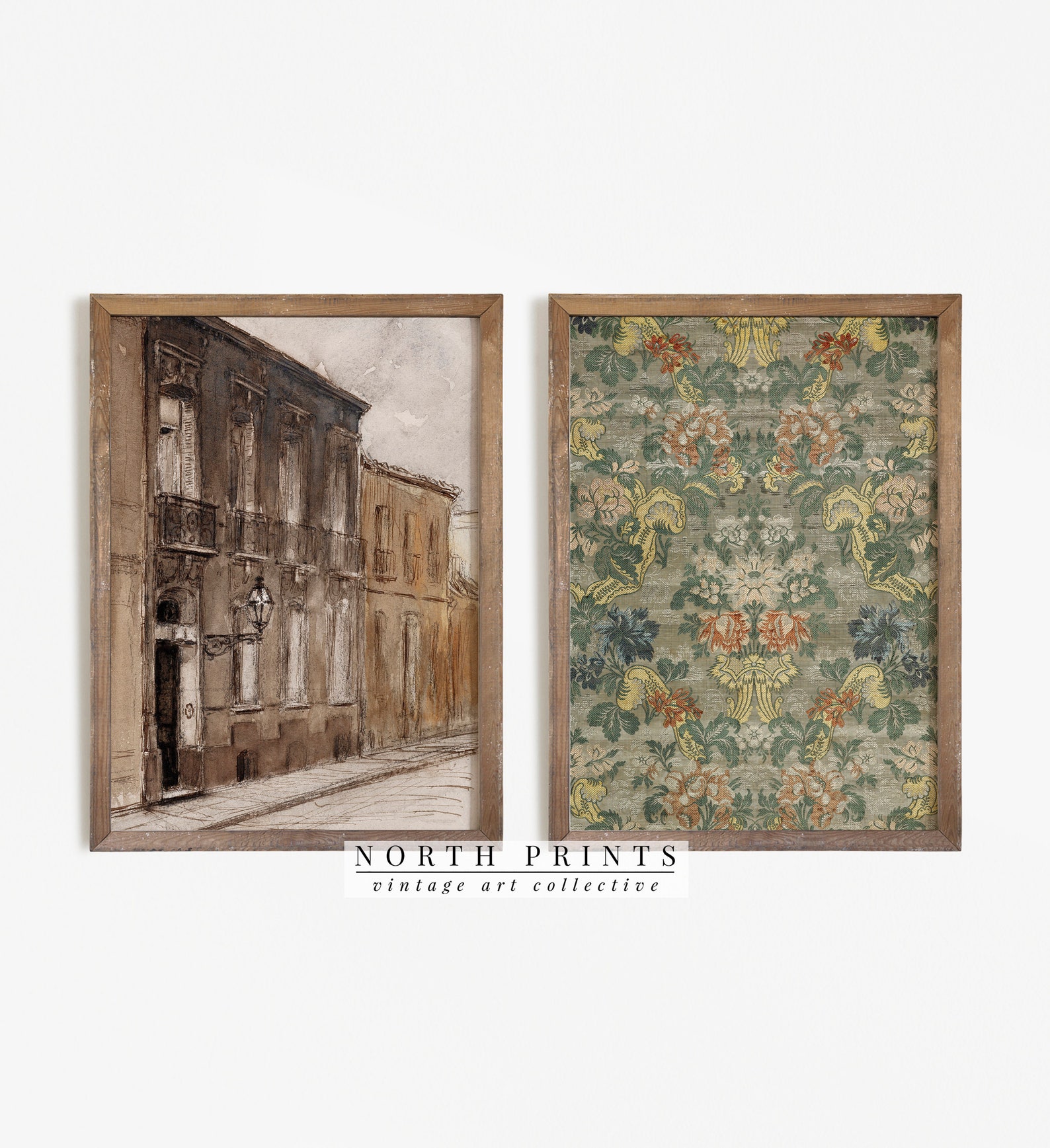 Printable Vintage Gallery Wall Art SET Antique Prints Warm Etsy Canada