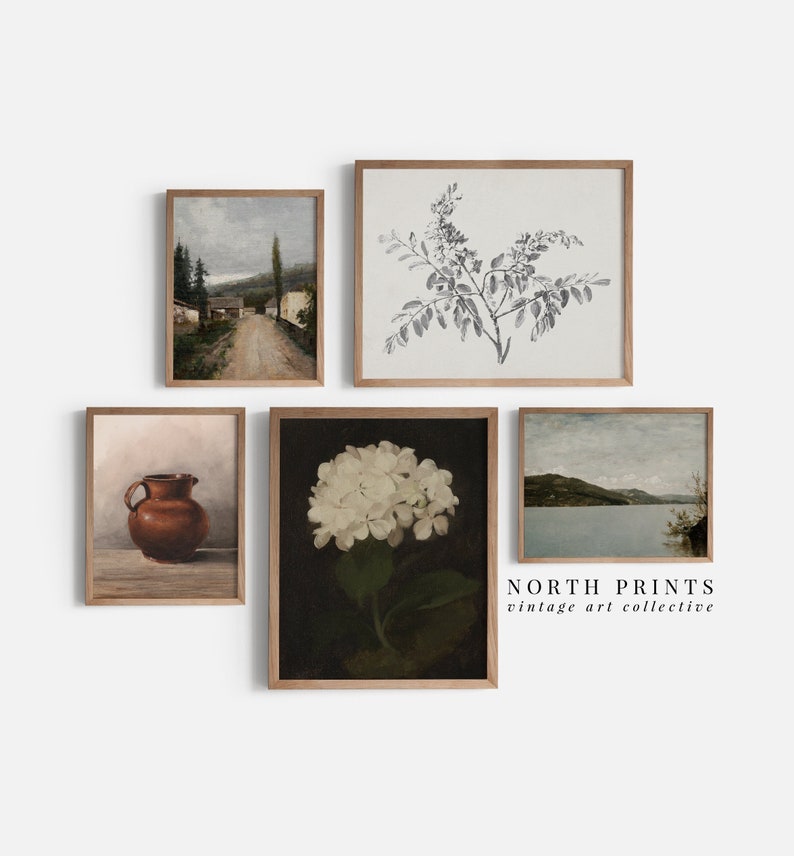 Vintage European Kitchen Gallery Wall Prints Rustic Gallery Etsy