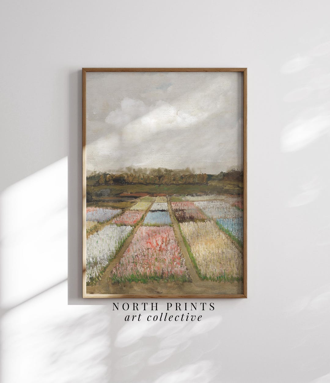 Amsterdam Tulip Field Vintage Landscape Art Print (printable Digital ...