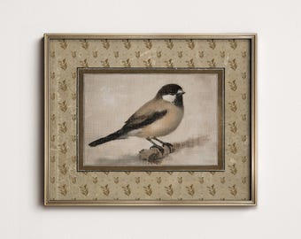 Vintage Bird Print: Cottage Farmhouse Wall Art (Digital Download Printable) 9-44