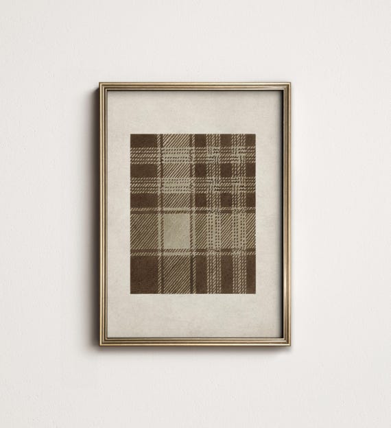 Classic Tartan Art Print, Preppy Country Club Plaid Wall Decor (PRINTABLE Digital Art Download) 11-46