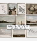 Vintage European Gallery Wall Print SET of 10 | Vintage Dining Room Home Decor | North Prints PRINTABLE #S77