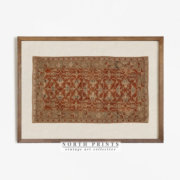 PRINTABLE Tapestry Wall Art | Vintage Textile Print | Warm Aesthetic Home Decor Digital | 4-52