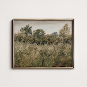 Vintage Cottage Landschaftsmalerei: Französische Landschaft Wandkunst (druckbare digitale Download) 1-141
