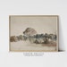 Antique Rustic Landscape Painting | Vintage Neutral Wall Art | PRINTABLE Digital Download | 1113 