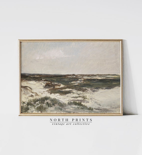 Antique Replica Dune Landscape in Brittany Art Print Antique Replica Dune Landscape in Brittany Art Print