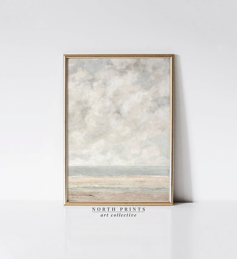 Coastal Beach Print Set: Vintage Farmhouse Wall Art (Printable Digital Download) S2-131 image 5