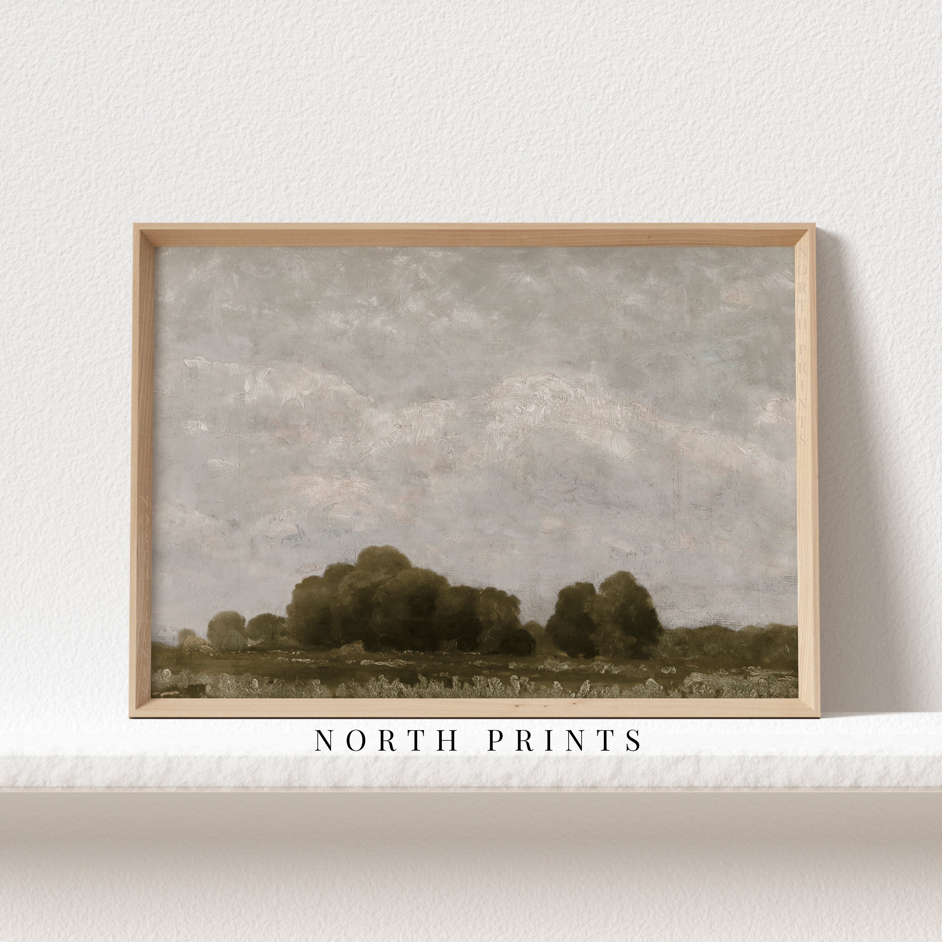 Country Landscape Oil Painting Vintage Farmhouse Decor - Etsy