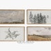 Samsung Frame TV Art SET | Vintage Rustic Landscape Sketch DIGITAL Download #TVS4