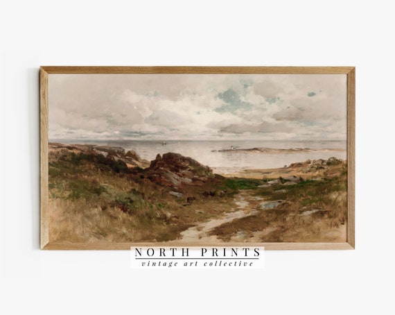 Country Samsung Frame TV Art File Landscape Painting#129 4k TV Image File Farmhouse Decor Country Landscape Painting Cottage Decor