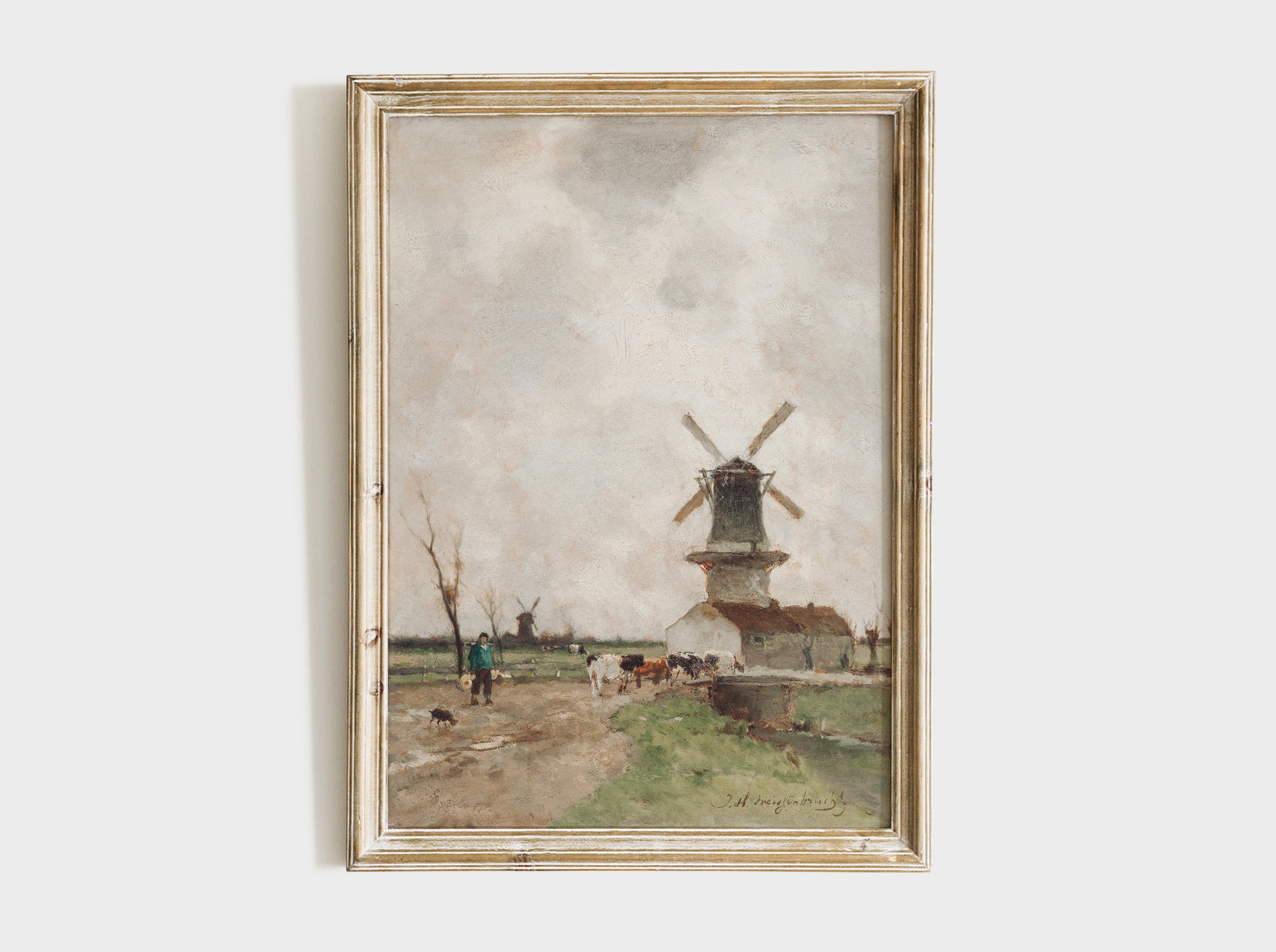 Vintage Farmhouse Gallery Wall Print SET Neutral French Etsy Canada