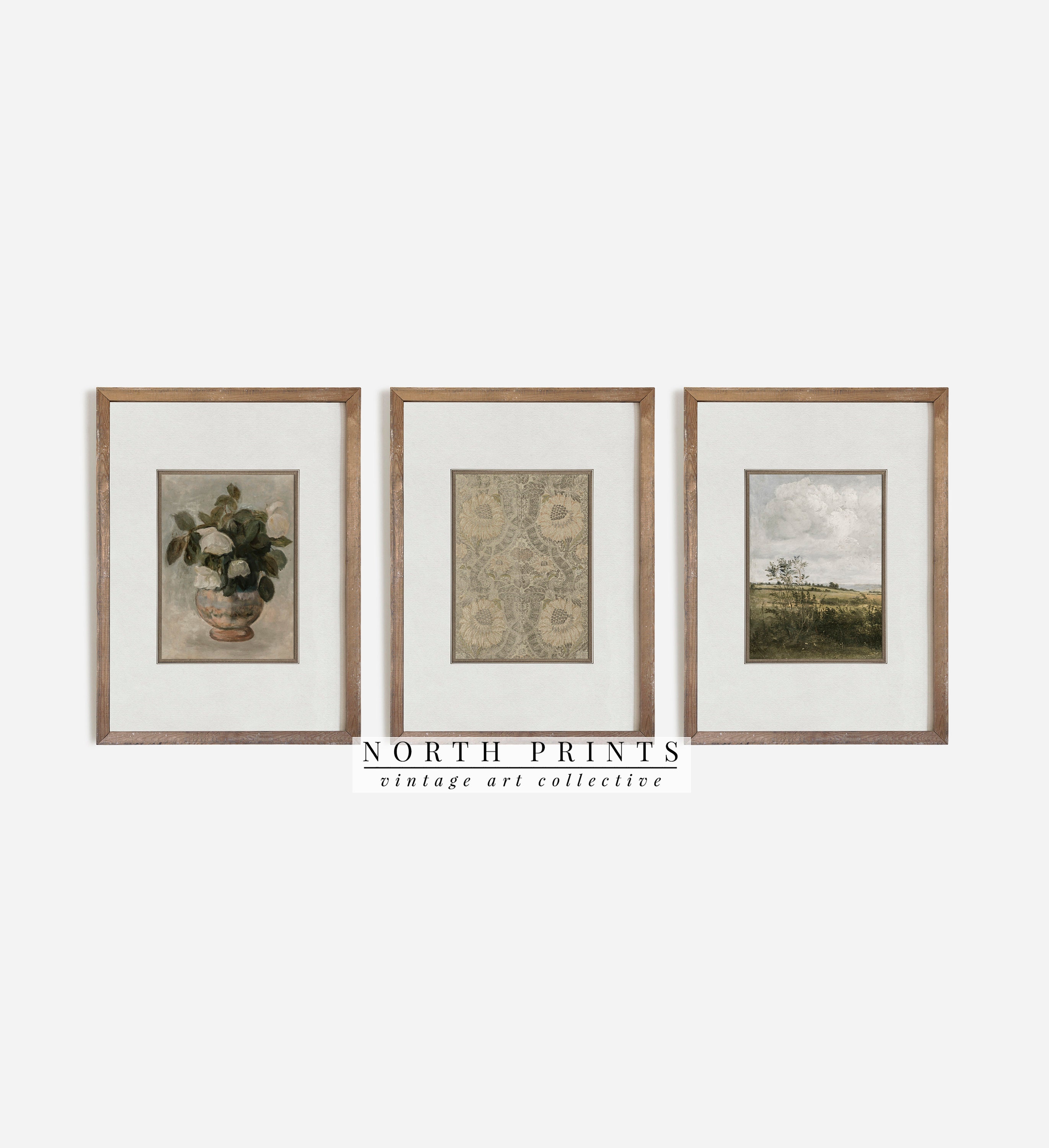 Vintage French Country Landscape Art Prints: Gallery Wall Set ...