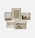 Vintage Green Neutral Gallery Wall Set: Landscape & Botanical Prints (Digital Printable) S5-10