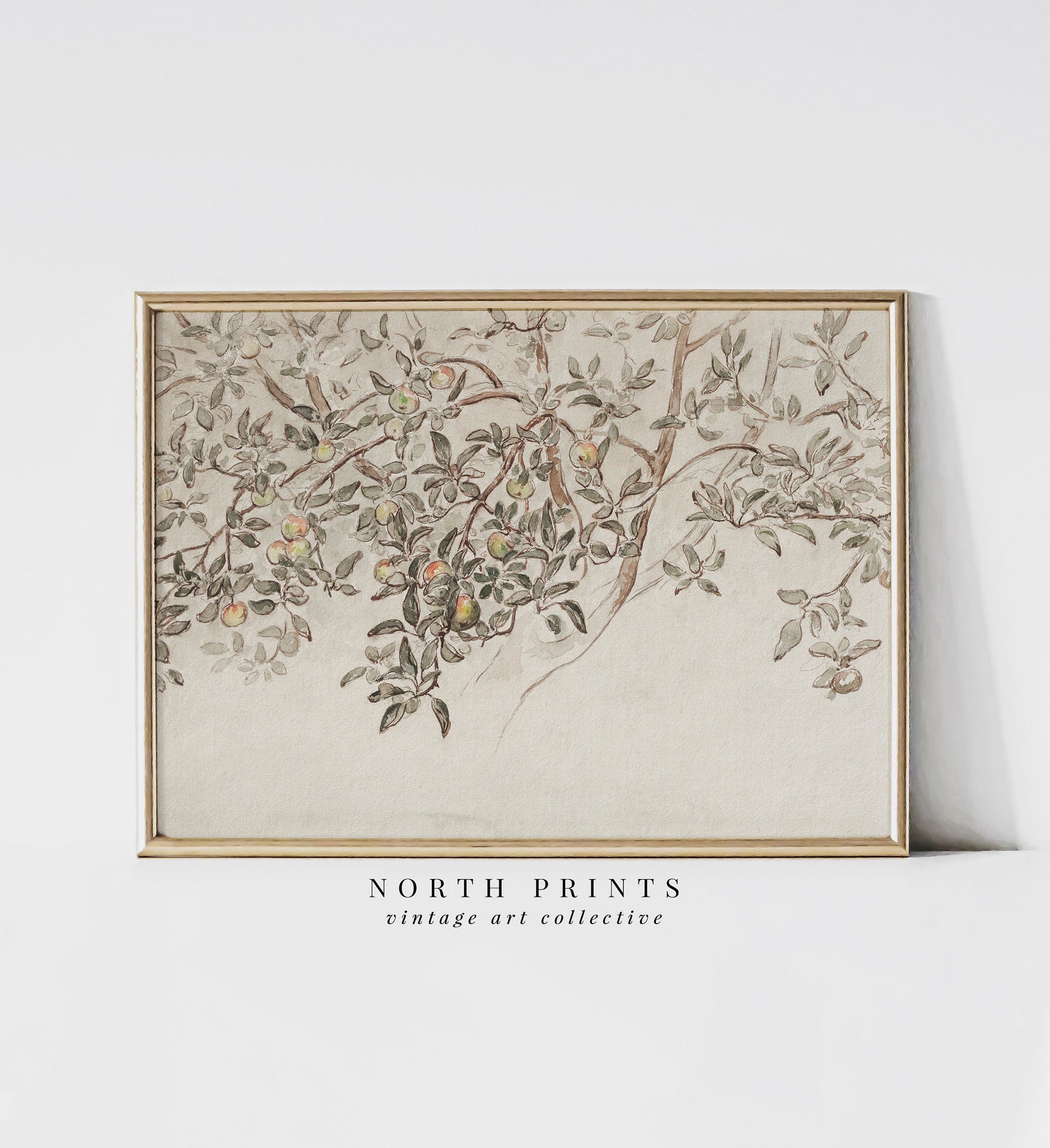 Vintage Neutral Gallery Wall Prints | Country Muted Art SET of 5 ...