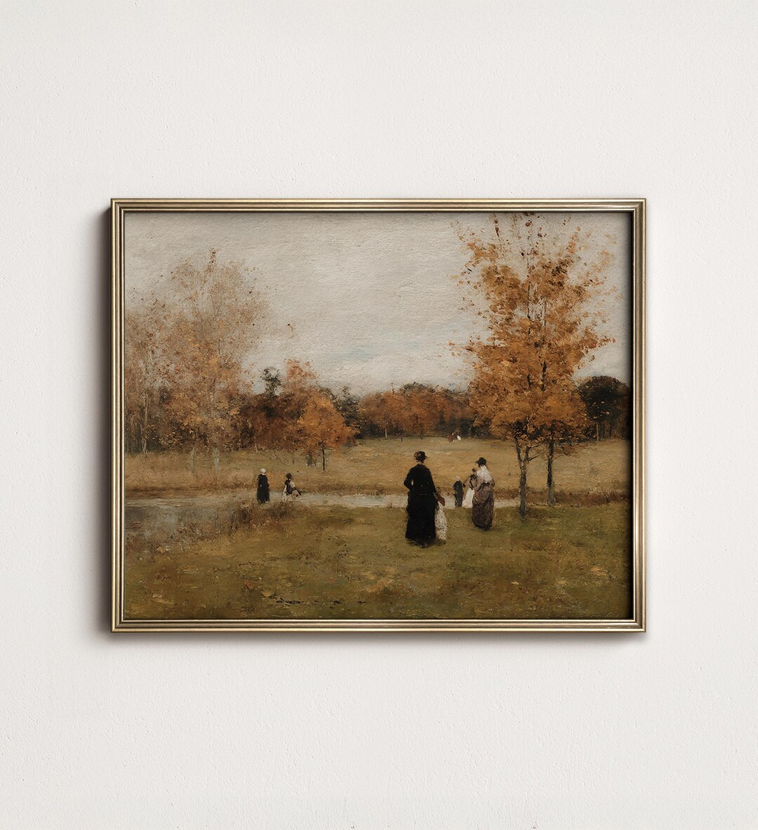 Vintage Fall Landscape Print: Rustic Autumn Wall Art (digital Download ...