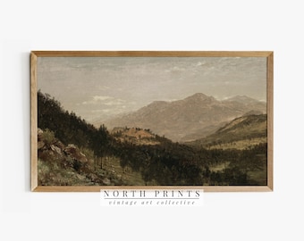 Vintage Moody Landscape TV Art Painting DIGITAL Download | North Prints #TV92