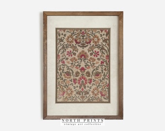 Elegant Pattern Tapestry PRINTABLE Art | Vintage Textile Downloadable Bedroom Decor | DIGITAL Art Print | 5-218