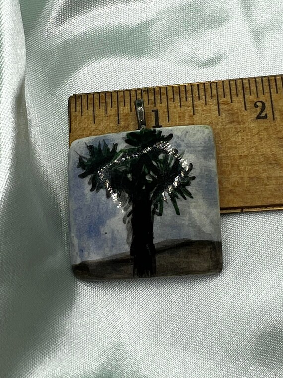Handcrafted, Hand painted, unisex clay Pendant - image 7