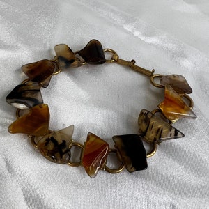 Poliertes Quarz Kieselstein Armband 7 &#39;&#39; / Natürliche Unregelmäßige Form Edelsteine / Boho Schmuck